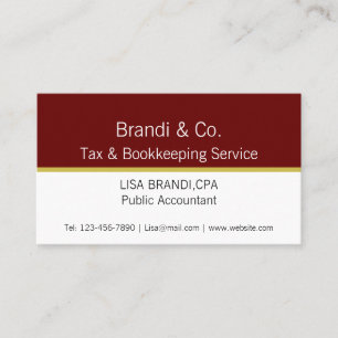 Elegant Two Toned Template  Business Card