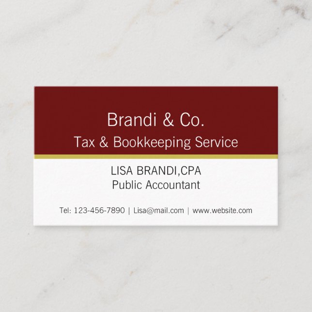 Elegant Two Toned Template  Business Card (Front)