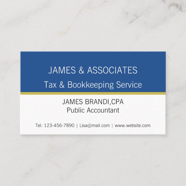 Elegant Two Toned Template  Business Card (Front)