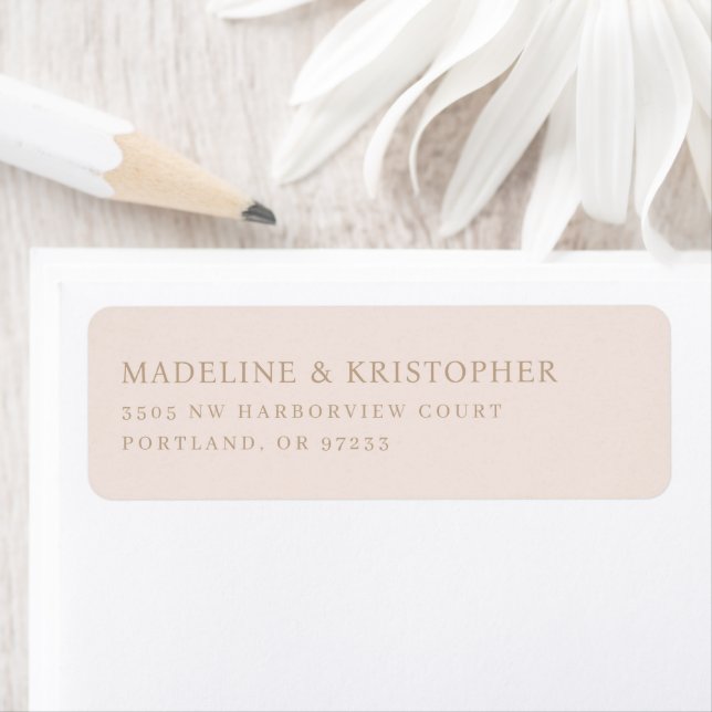 Élégant Typographique Beige (En situation)