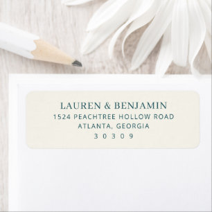Élégant Typographique Minimaliste Sarcelle