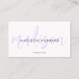 Elegant Typography Business Cards
