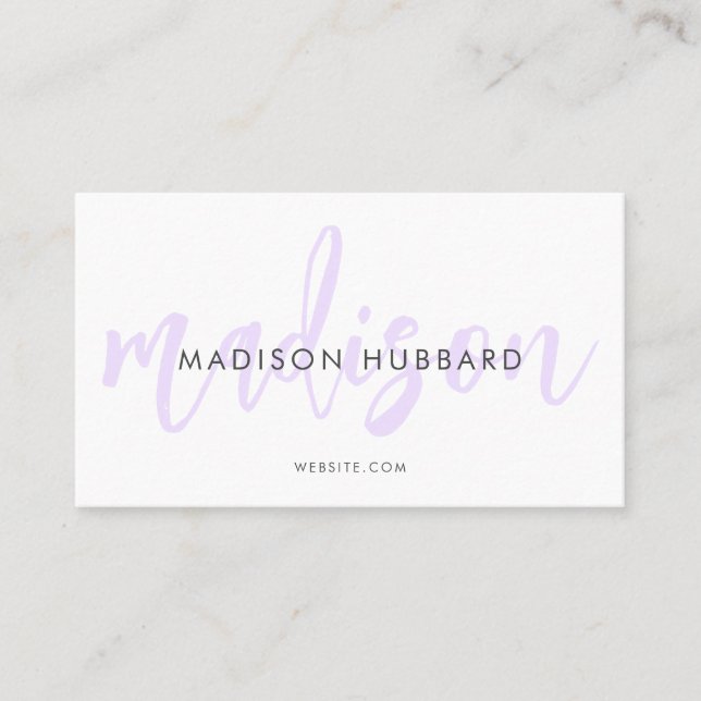 Elegant Typography Business Cards (Front)