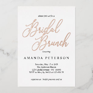Elegant Typography Calligraphy Bridal Brunch