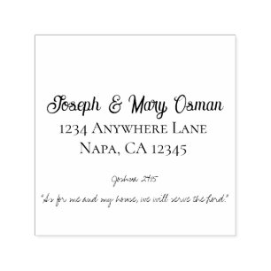 Elegant Typography Customizable Faith Scripture  Self-inking Stamp