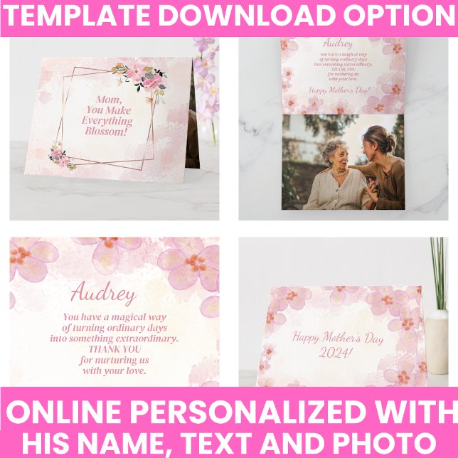 Elegant Typography Cute Floral Keepsake Card (Elegant Typography Cute Floral Keepsake Card
)