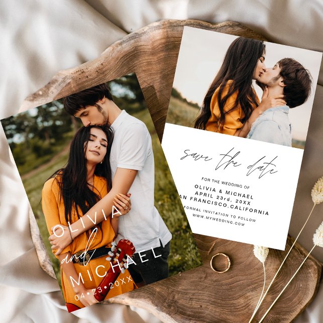 Elegant Typography Save the Date Photo Minimalist (Creator Uploaded)