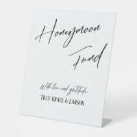 Elegant Typography Simple Honeymoon Fund White