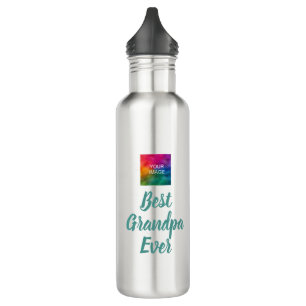 Elegant Typography Template Best Grandpa Ever 710 Ml Water Bottle