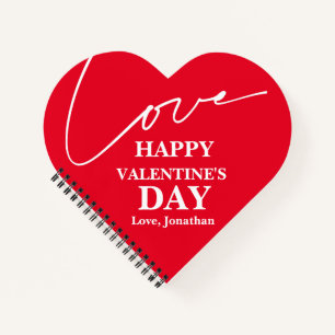 Elegant Typography Valentines day couple  Notebook