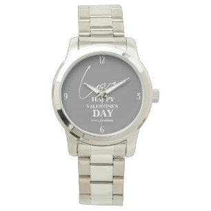 Elegant Typography Valentines day couple  Watch