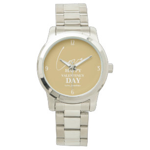 Elegant Typography Valentines day couple  Watch