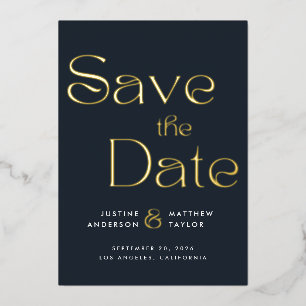 Elegant Typography Wedding Save the Date
