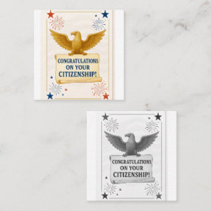 Elegant U.S. Citizenship Congratulations card