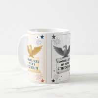 Elegant U.S. Citizenship Congratulations mugs