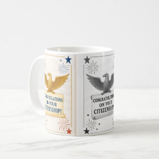 Elegant U.S. Citizenship Congratulations mugs