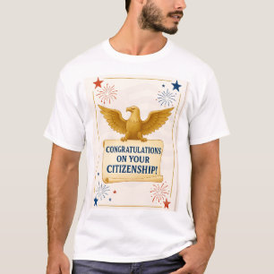 Elegant U.S. Citizenship Congratulations T-Shirt