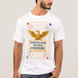 Elegant U.S. Citizenship Congratulations T-Shirt