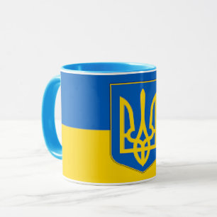 Elegant Ukraine Flag Wrap-Around Mug