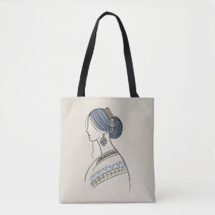 Elegant Ukrainian Folk Art Shoulder Tote