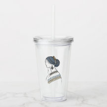 Elegant Ukrainian Folk Art Tumbler