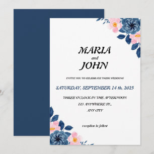 Elegant Unique Chic Romantic Minimalist Classic Invitation