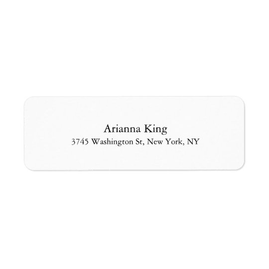 Elegant Unique Special Professional Classical Return Address Label