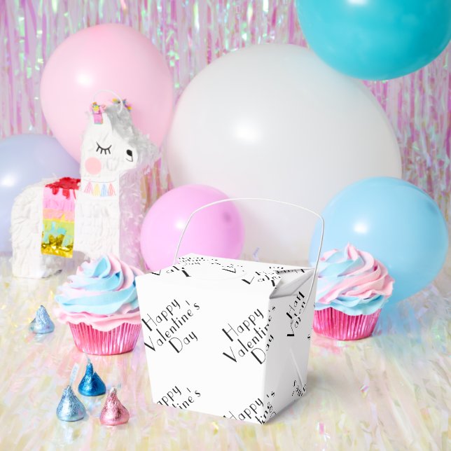 Elegant Valentine’s Day Love Themed Take Out Favor Box (Party)