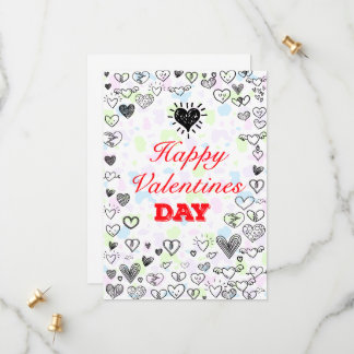 Elegant valentine's day holiday card