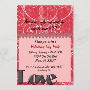 Elegant Valentine's Day Invite