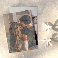 Elegant Vellum Overlay 2 Photo Wedding