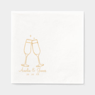 Élégant verre de Champagne Cocktail Mariage