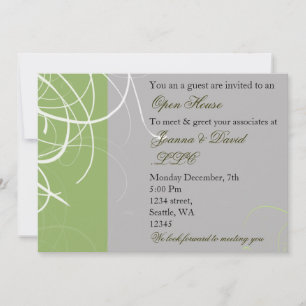 élégant vert Corporate party Invitation