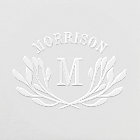 Élégant vert Nom Arché & Initiale