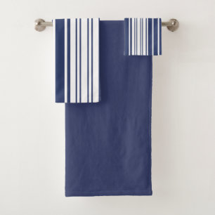 Élégant, vertical, rayures, bleu marine, blanc