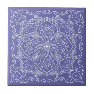 Elegant Very Peri Decorative Tile
