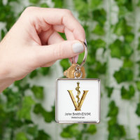 Elegant Veterinary Medicine Gold V Asclepius Vet