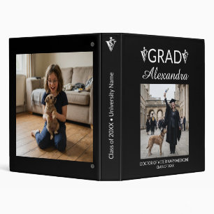 Elegant Veterinary Medicine Graduation Photo Album Binder