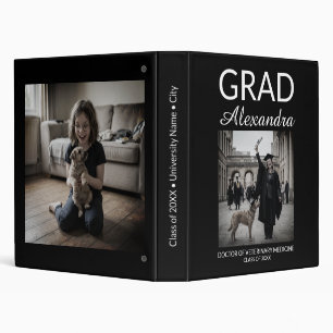 Elegant Veterinary Medicine Graduation Photo Album Binder