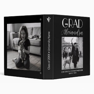 Elegant Veterinary Medicine Graduation Photo Album Binder
