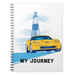 ELEGANT VETTE AUTOMOBILE ART NOTEBOOK
