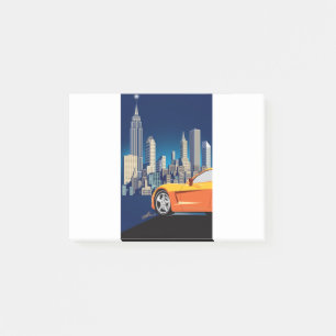ELEGANT VETTE AUTOMOBILE ART POST-IT NOTES