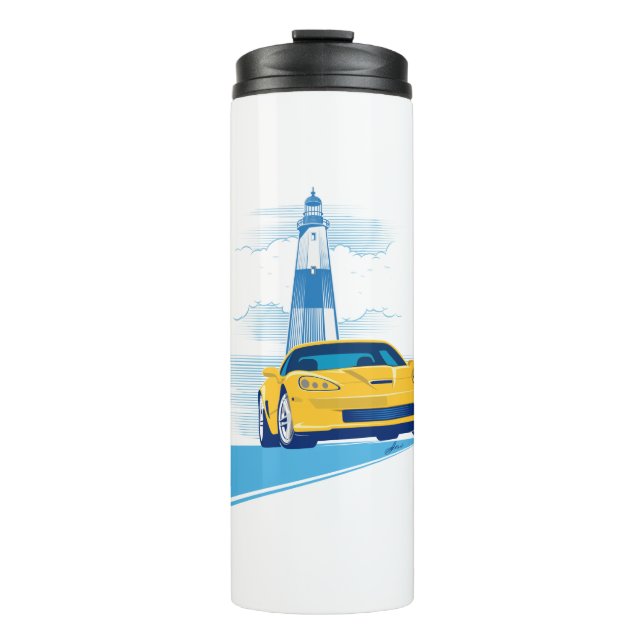 ELEGANT VETTE AUTOMOBILE ART THERMAL TUMBLER (Front)
