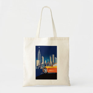 ELEGANT VETTE AUTOMOBILE ART TOTE BAG
