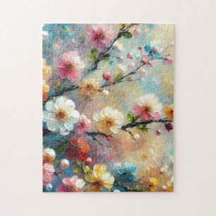Elegant & Vibrant Floral - Bloom Boldly with Colou Jigsaw Puzzle