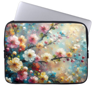 Elegant & Vibrant Floral - Bloom Boldly with Colou Laptop Sleeve
