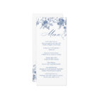 Elegant Victorian Blue Floral Wedding Dinner