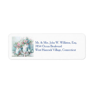 Elegant Victorian Christmas Address Labels