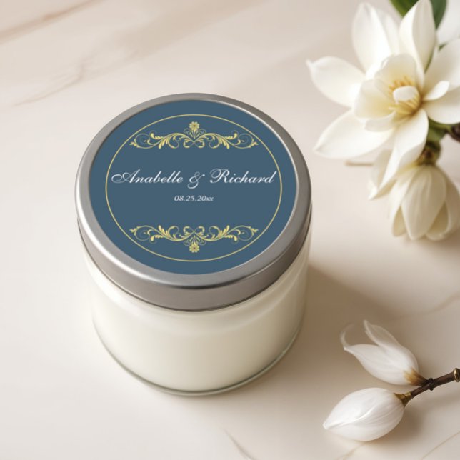 Elegant Victorian Classic Round Sticker (Creator Uploaded)
