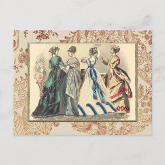 Elegant Victorian Fashions Postcard